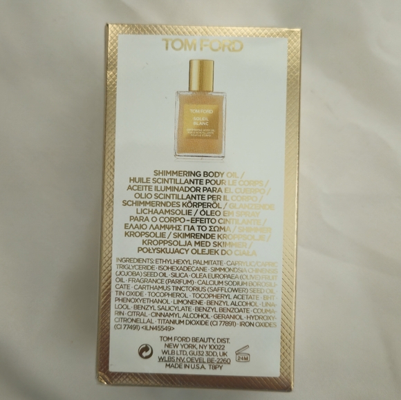 Tom Ford Soleil Blanc Shimmering Body Oil - Gold NWT 1.5 OZ/45 ml - Picture 3 of 6